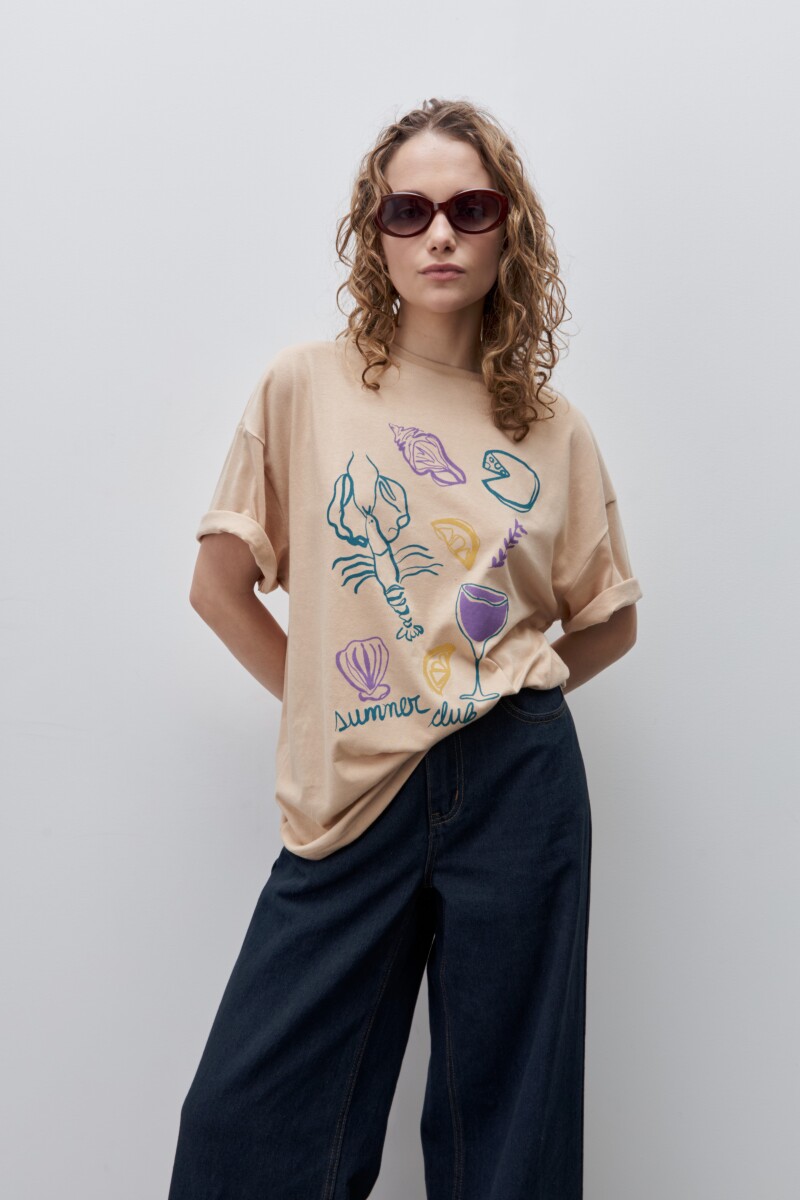 REMERA RENI Beige