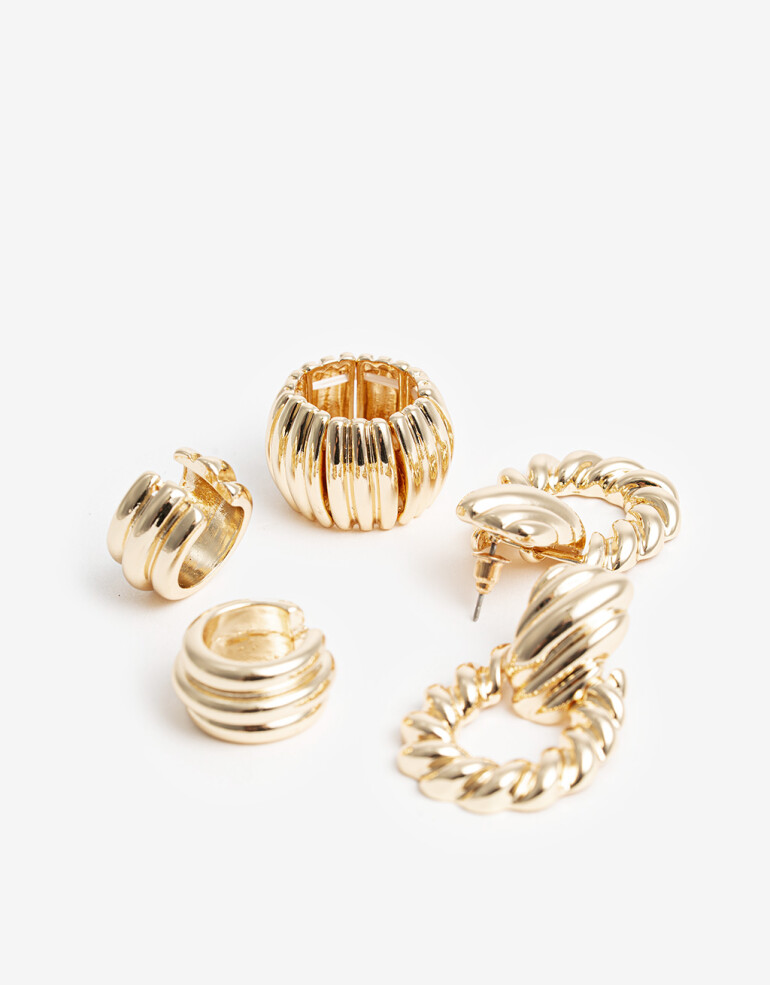 Bijouterie Set Color Bijouterie Set Vintage - Combinacion Bicolor