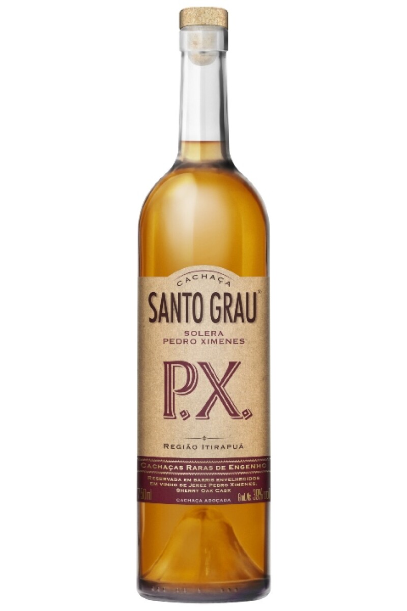 Cachaça SANTO GRAU Solera Pedro Ximenes 750ml. Cachaça SANTO GRAU Solera Pedro Ximenes 750ml.