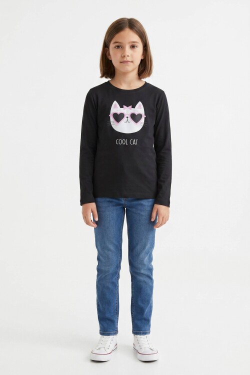 Camiseta manga larga NEGRO