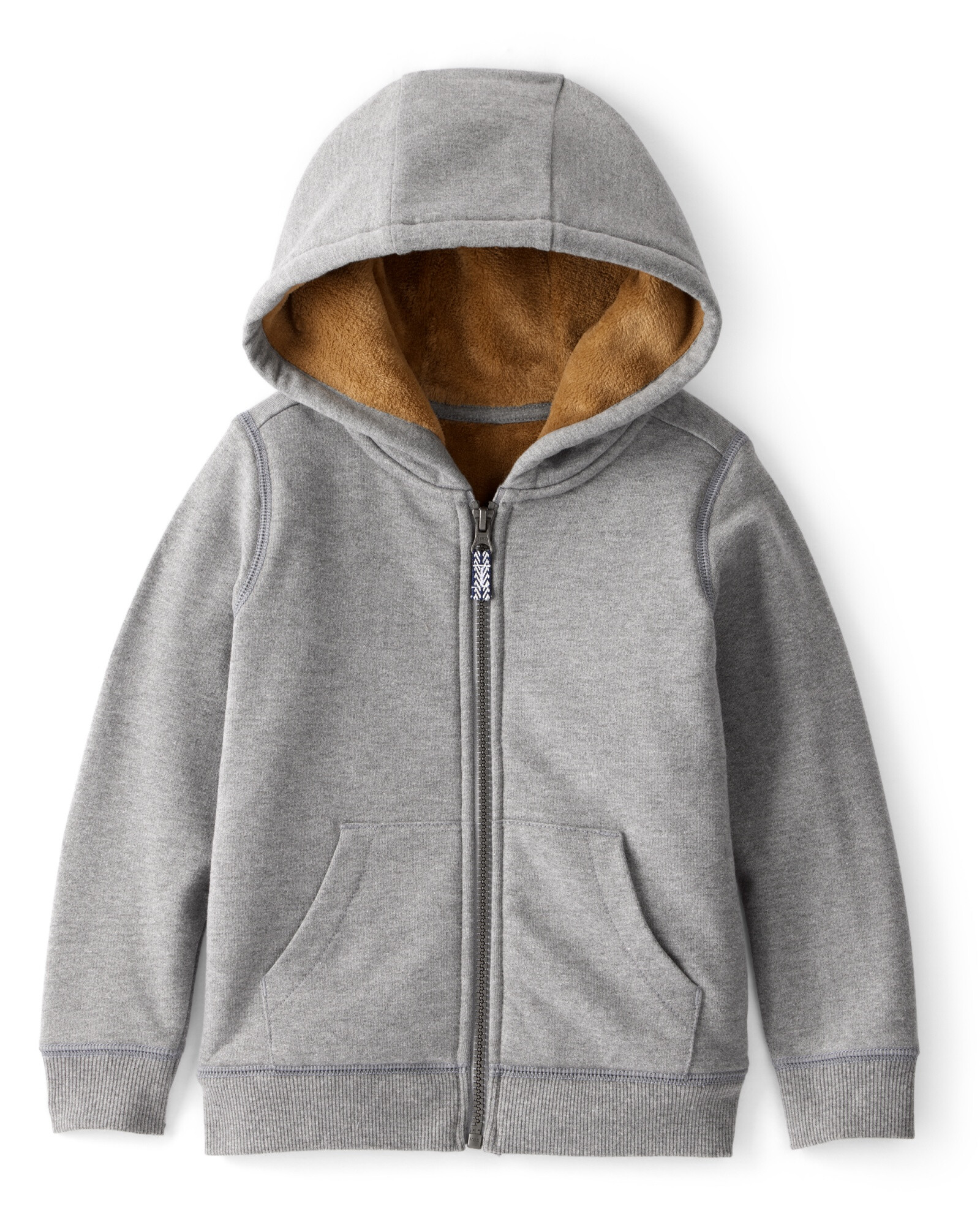 Campera de algodón con forro polar, gris Campera de algodón con forro polar, gris