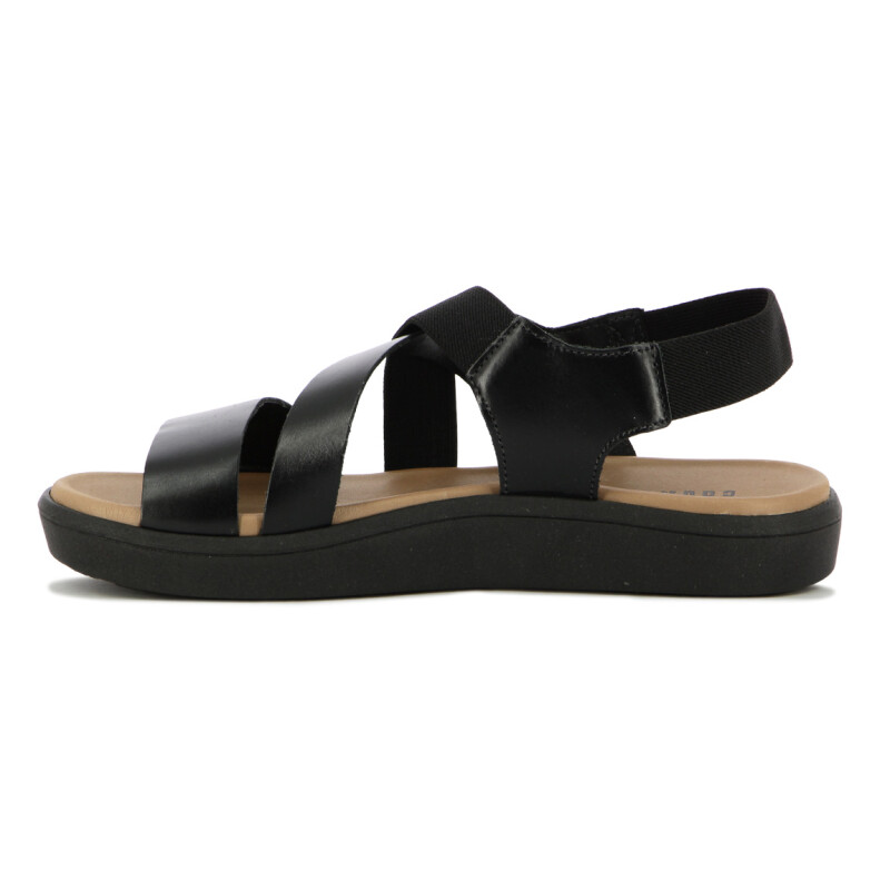 Country Sandalia Para Dama, Capellada Cuero, Suela Sintetico Negro