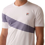 Fila Remera manga corta Flag Hombre - Blanco/Azul granito Blanco-Azul Piedra