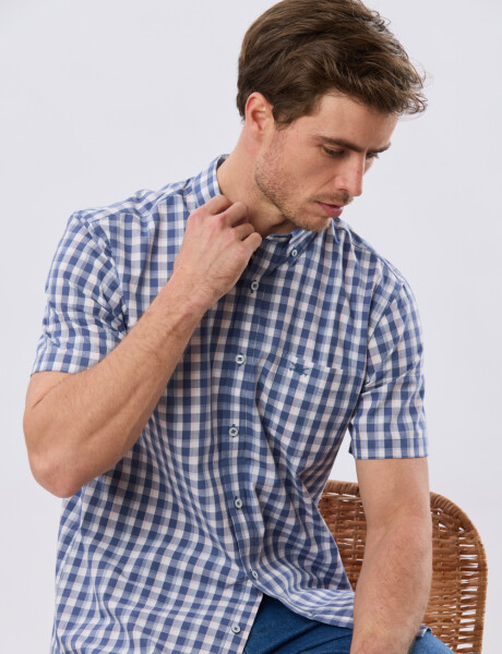 CAMISA CUADROS Azul