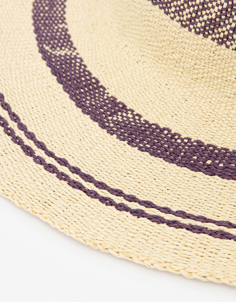 Sombreros verano Sombrero Efecto Rafia - Combinacion Bicolor