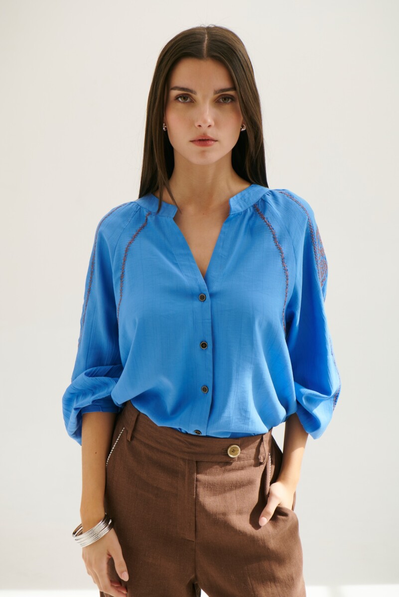 CAMISA INDI - AZUL 