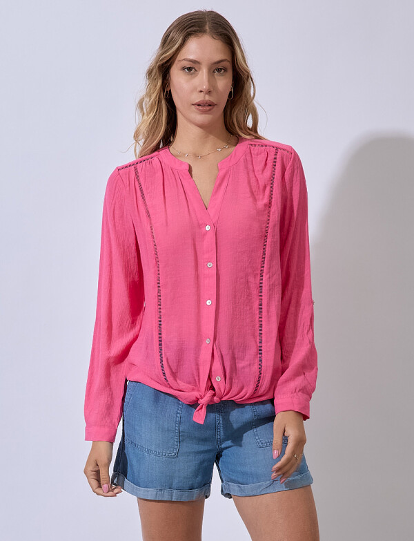 Blusa Puntilla FUCSIA