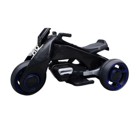 Moto futuro a batería infantil Lumax Grande con luces y musica Negro