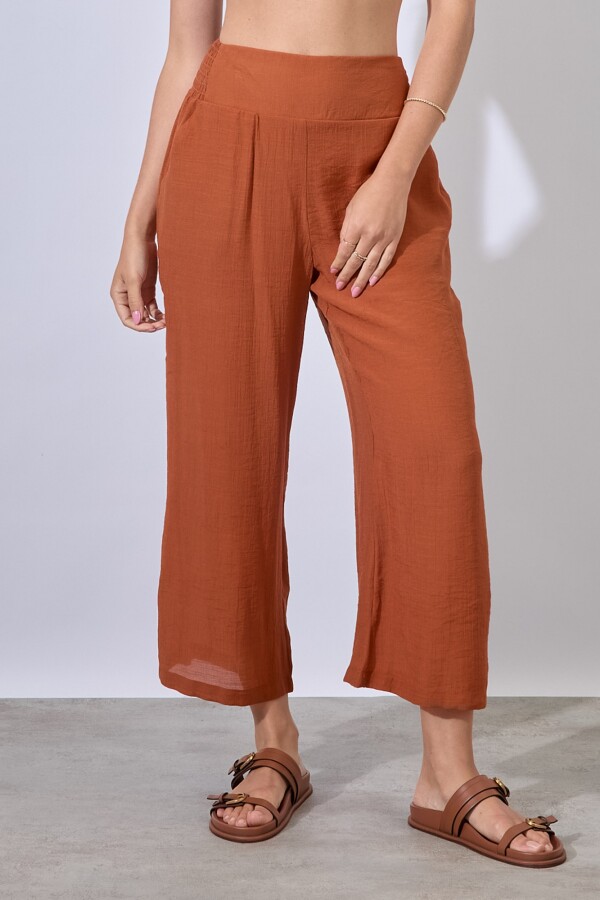 Pantalon Crop TOSTADO