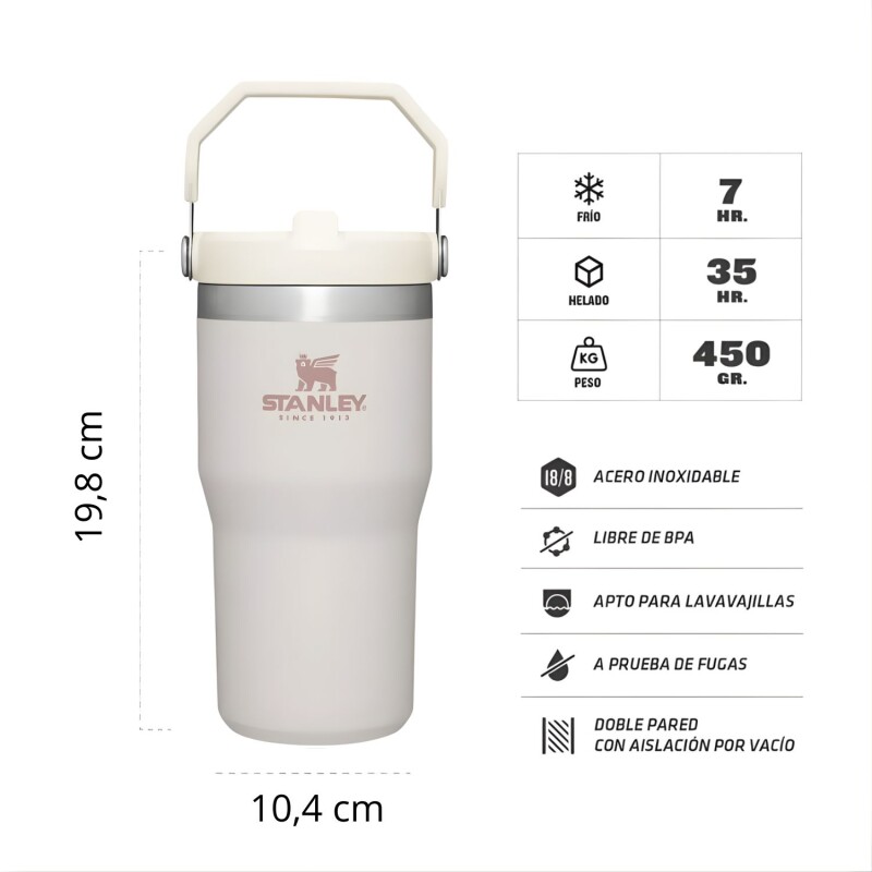 Vaso térmico Stanley Iceflow Flip Straw 591ml Quartz