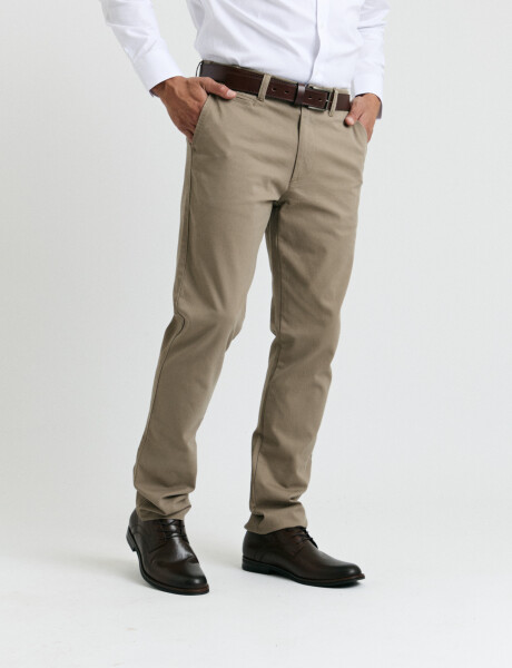 080422 PANTALÓN SPORT S/PINZAS HARRY Tostado