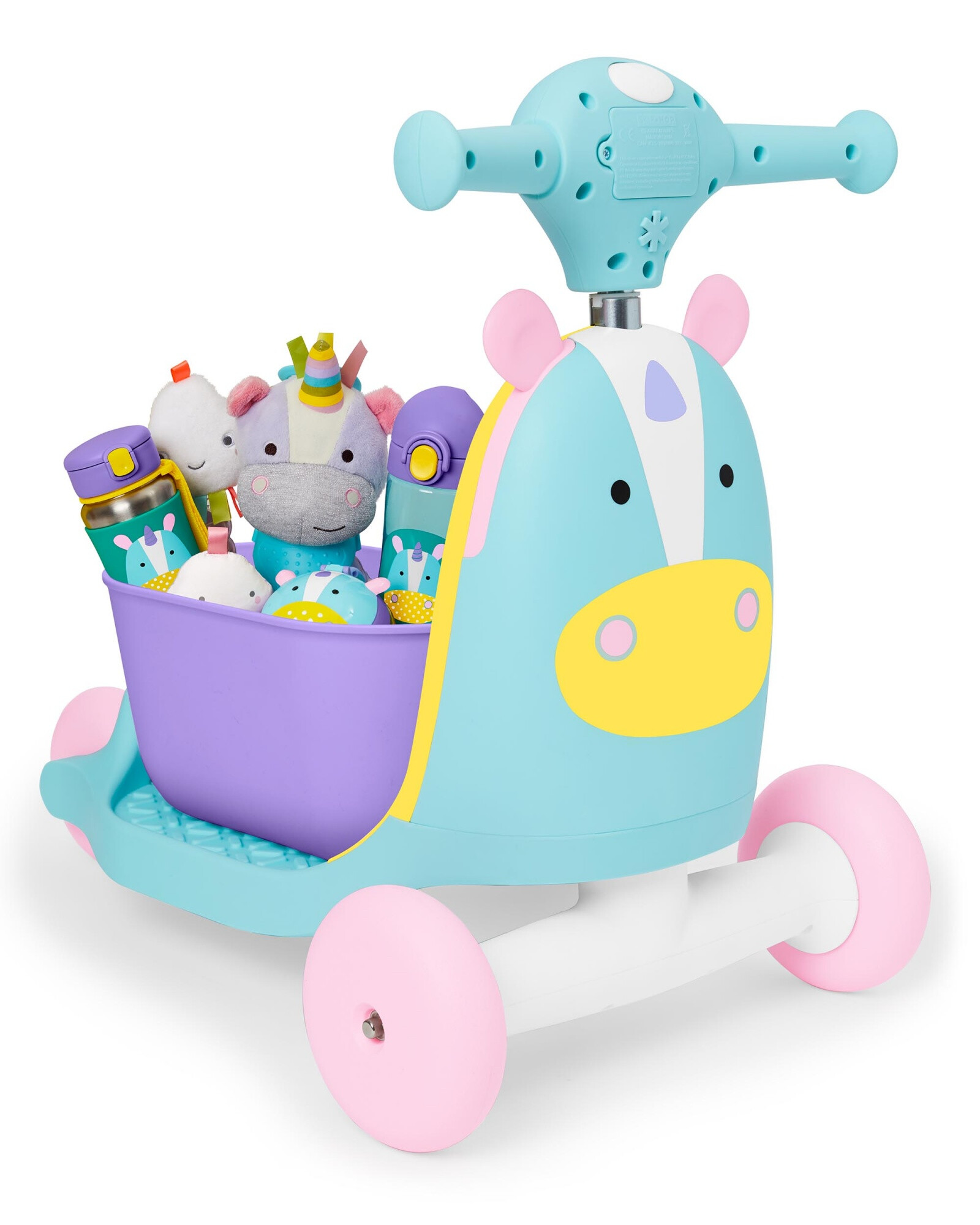Andador, buggy y monopatín 3 en 1, diseño unicornio Andador, buggy y monopatín 3 en 1, diseño unicornio