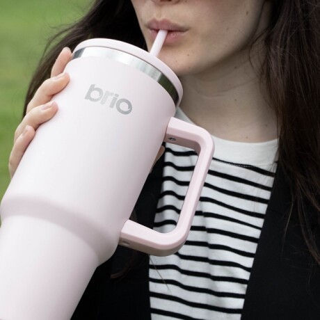Vaso Térmico brio Con Tapa Sorbito Cup 360 1200ml Rosa