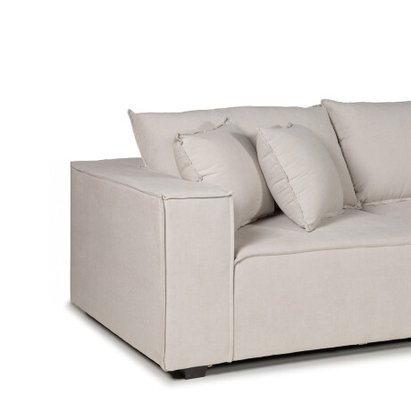 Sofá Modular Maia (5 módulos) - Tela Microfibra 12072 (Beige)