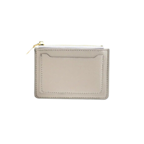 Monedero tarjetero de cuerina Gris