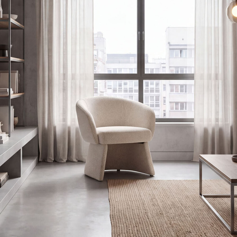 BUTACA TELA NATURAL-BEIGE SHAPE NATURAL