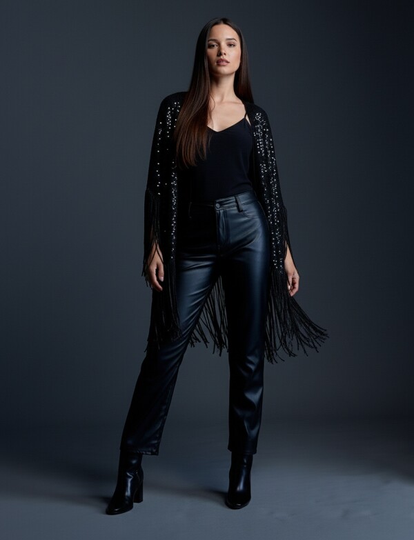 Pantalon Eco Cuero NEGRO