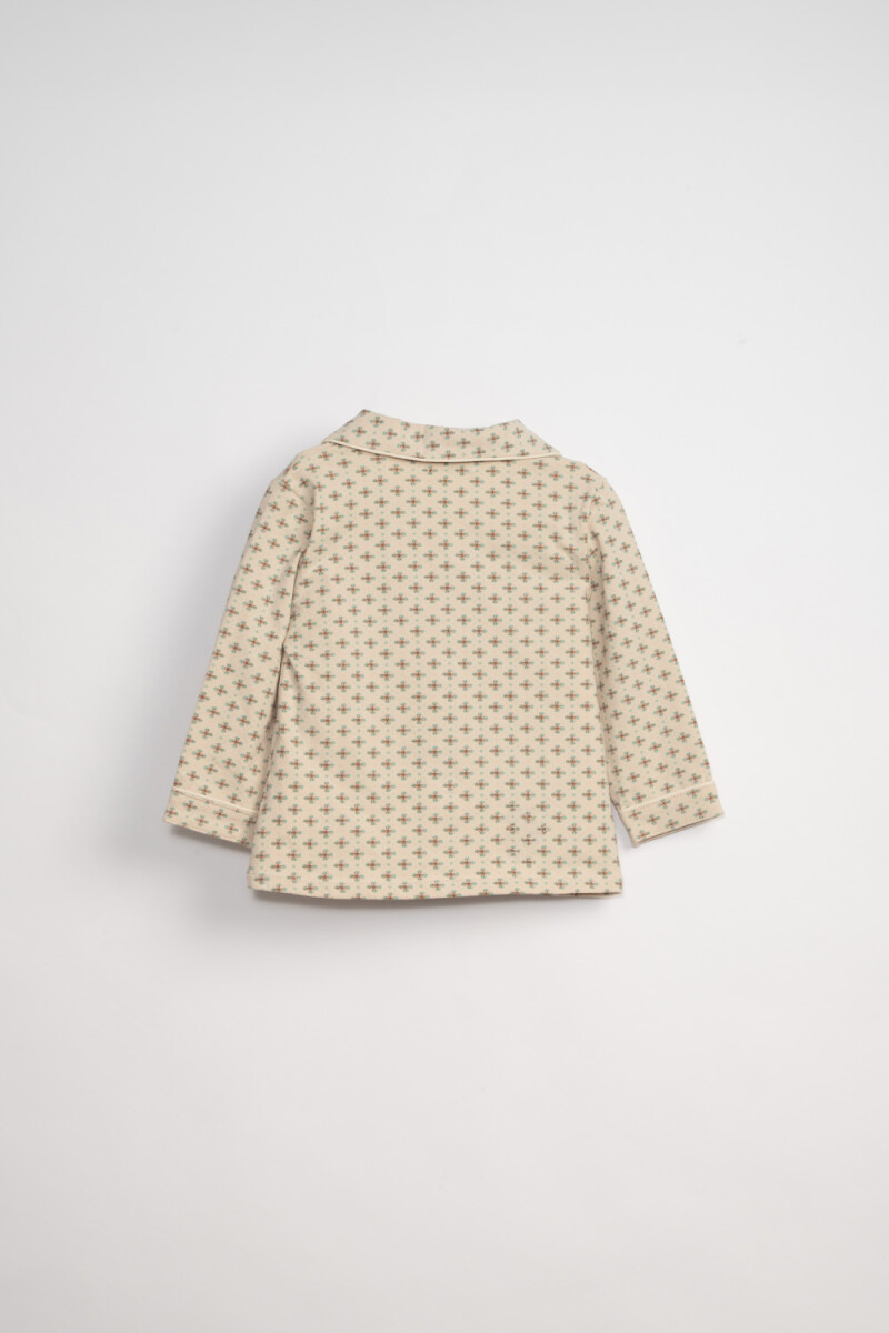 Conjunto pijama Estampado Crudo