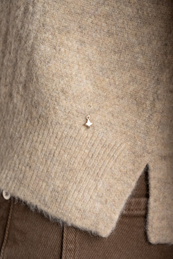 Sweater Texturado Beige Melange