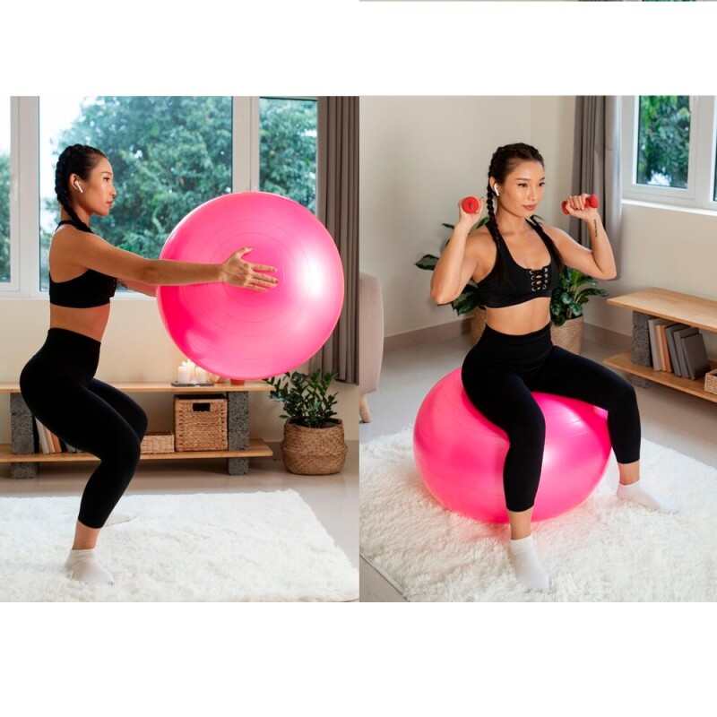 Pelota Pilates 55cm Rosa