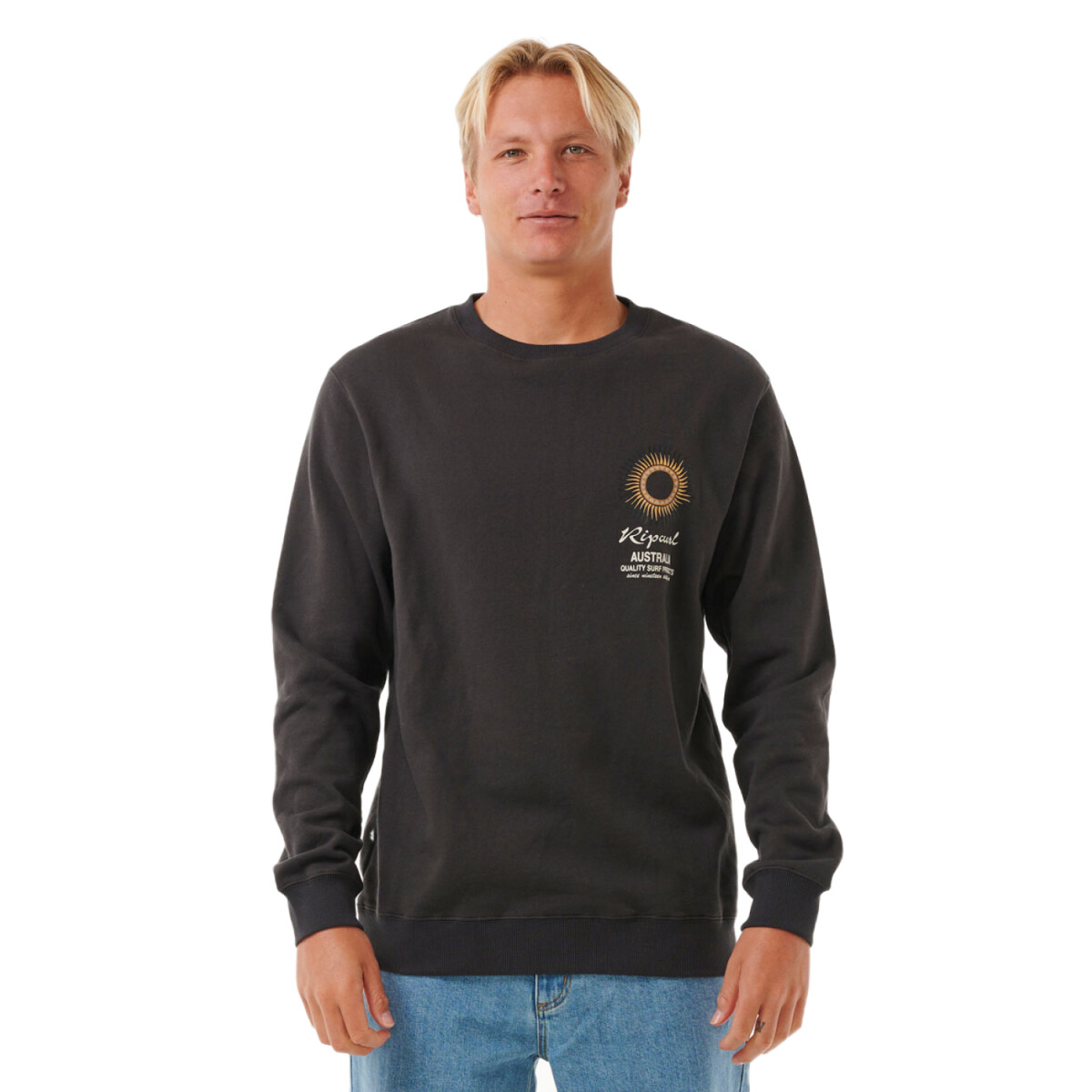 Buzo Rip Curl Sunset Desto Crew - Gris 