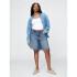 LOOSE BERMUDA SHORT MEDIUM INDIGO