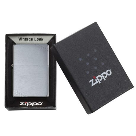 Encendedor Zippo Brushed Chrome Vintage - 230 Encendedor Zippo Brushed Chrome Vintage - 230