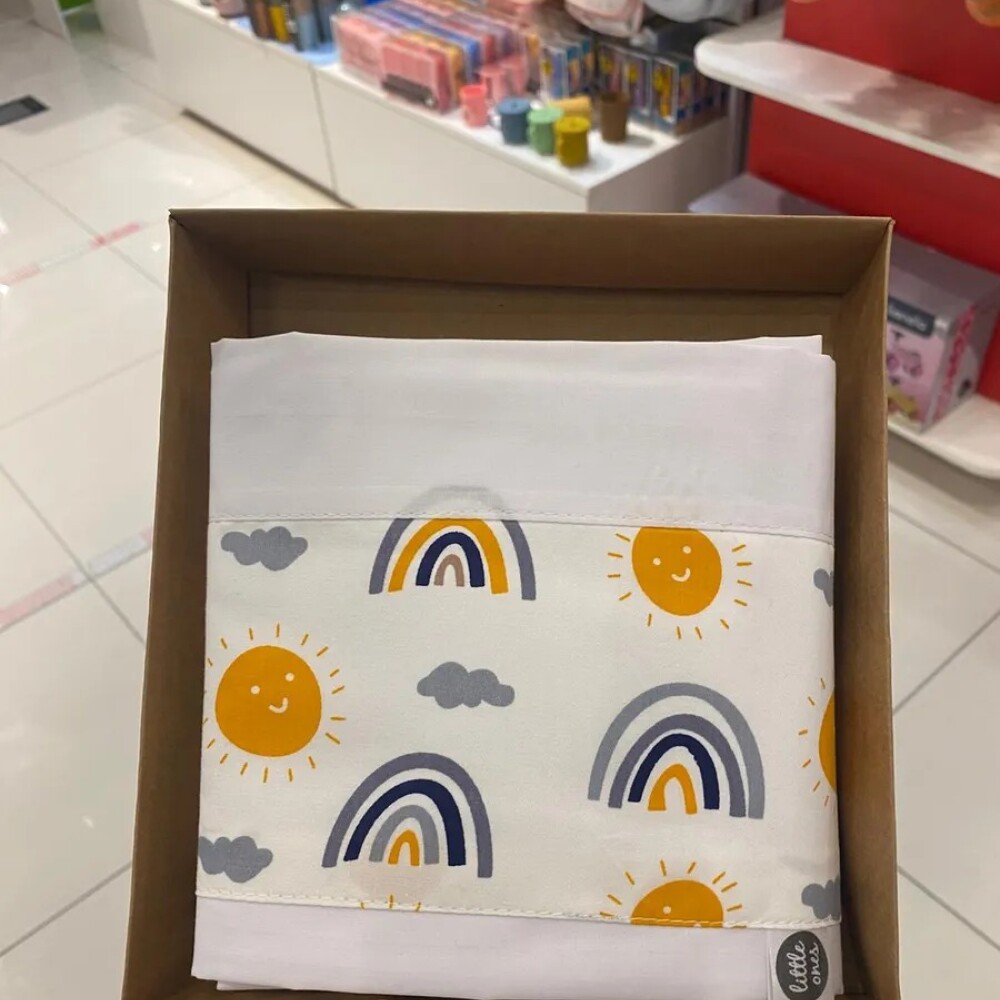 Sabanas minicuna colecho Little Ones arco iris