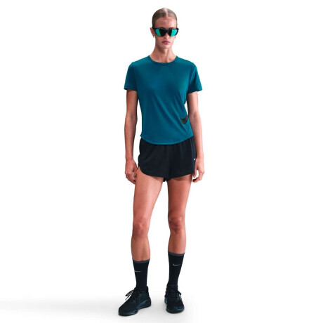 Remera Nike Tempo Swoosh Run Dri-Fit Sleeve Running Top de Mujer Verde