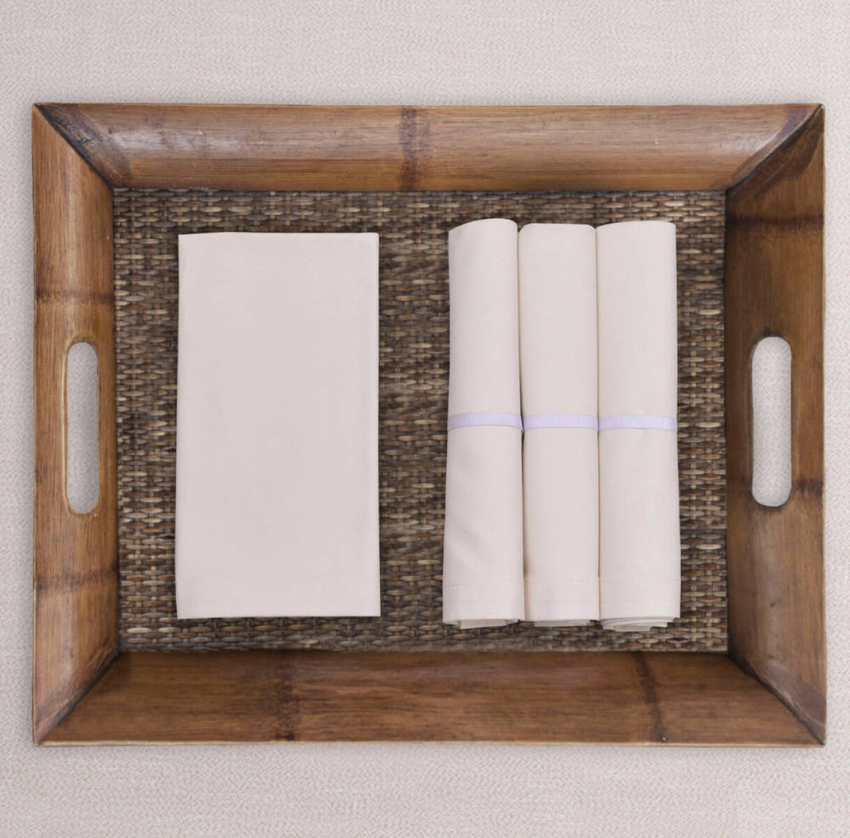 Set x4 Servilletas - Crema 