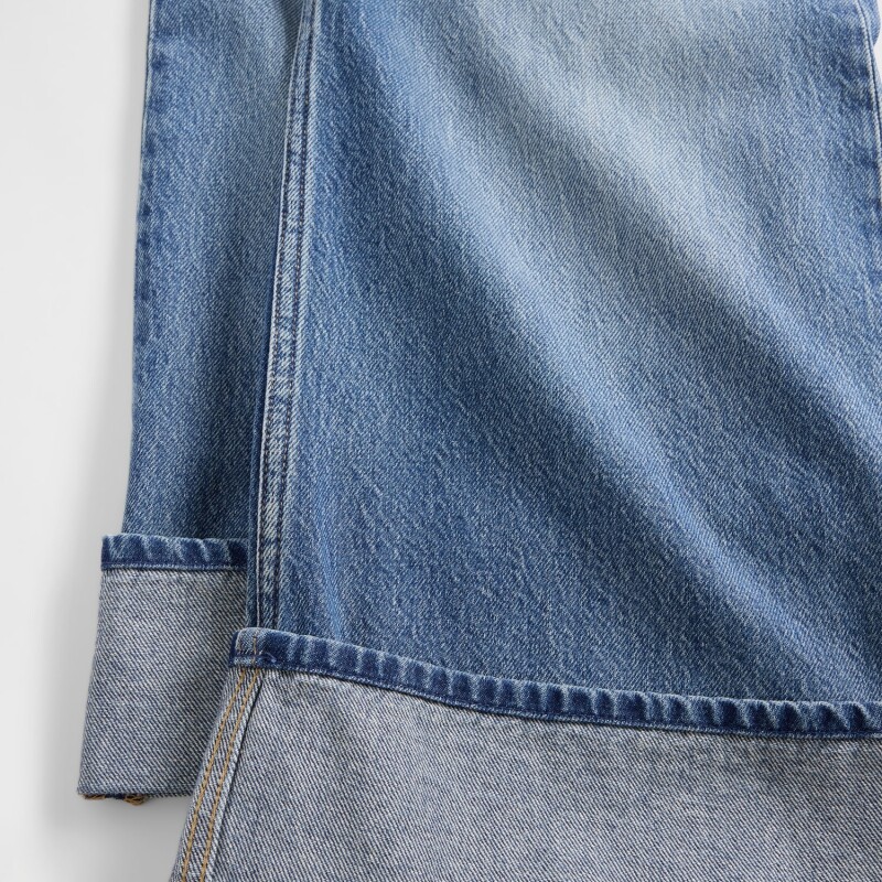 PO BAGGY - CUFF MED MEDIUM WASH