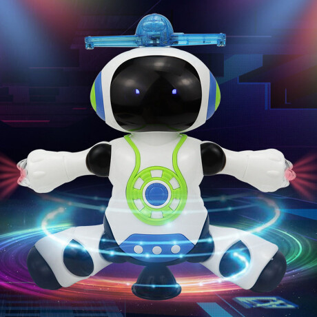 Robot con música y luces a pila Sc