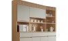 Mueble Modular 4 Cuerpos REALEZA Marron/Gris