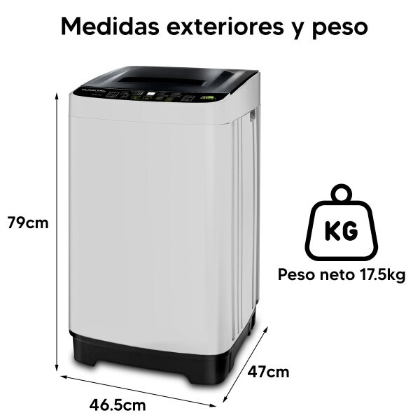 Lavadora De Carga Superior 5 Kg Pk-005 Lav LAVARROPA PUNKTAL 5KG PK-005LAV