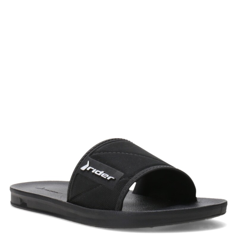 Sandalias de Hombre Rider Street Slide Negro - Blanco