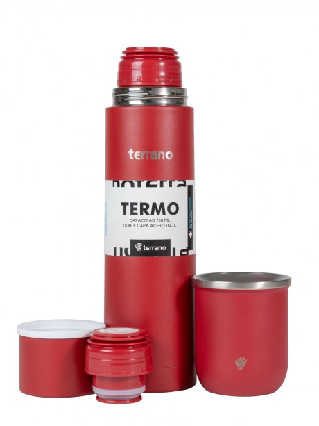 Kit Acero Bala - 750mL + Mate Sicilia Rojo