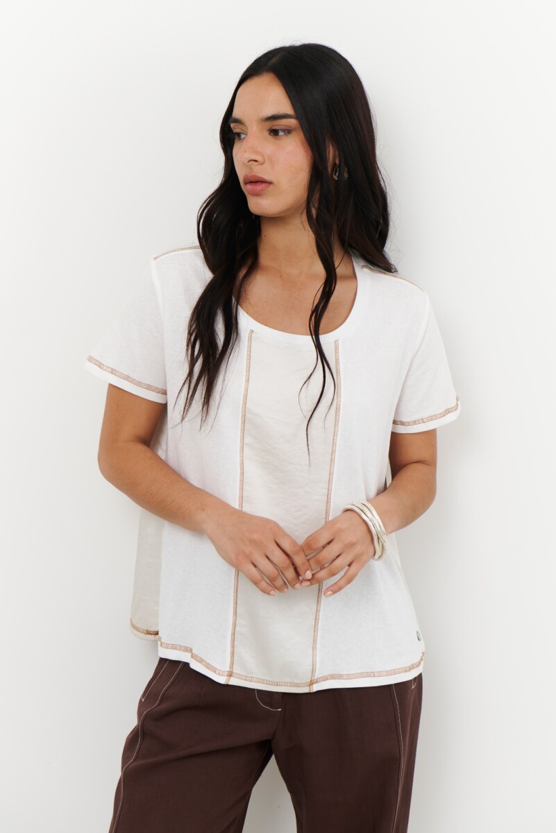 REMERA SATEN - BLANCO 