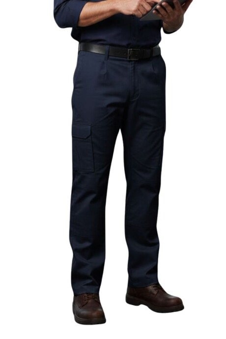 Pantalón brin cargo Azul marino