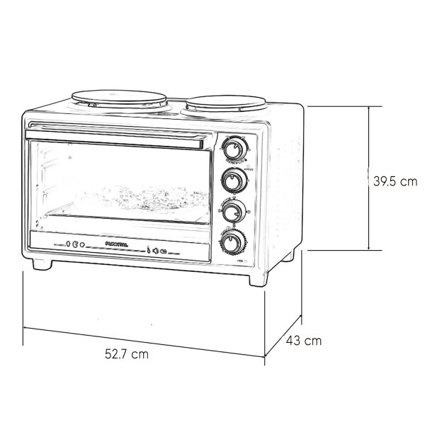 Horno Y Freidora Sin Aceite Punktal Pk-064 Ix 33 Lts HORNO FREIDORA PK-064 IX 33LTS INOX