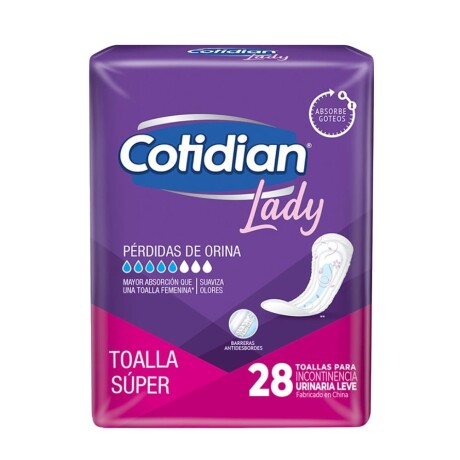 Cotidian Lady Super Incontinencia X28 Mujer Cotidian Lady Super Incontinencia X28 Mujer