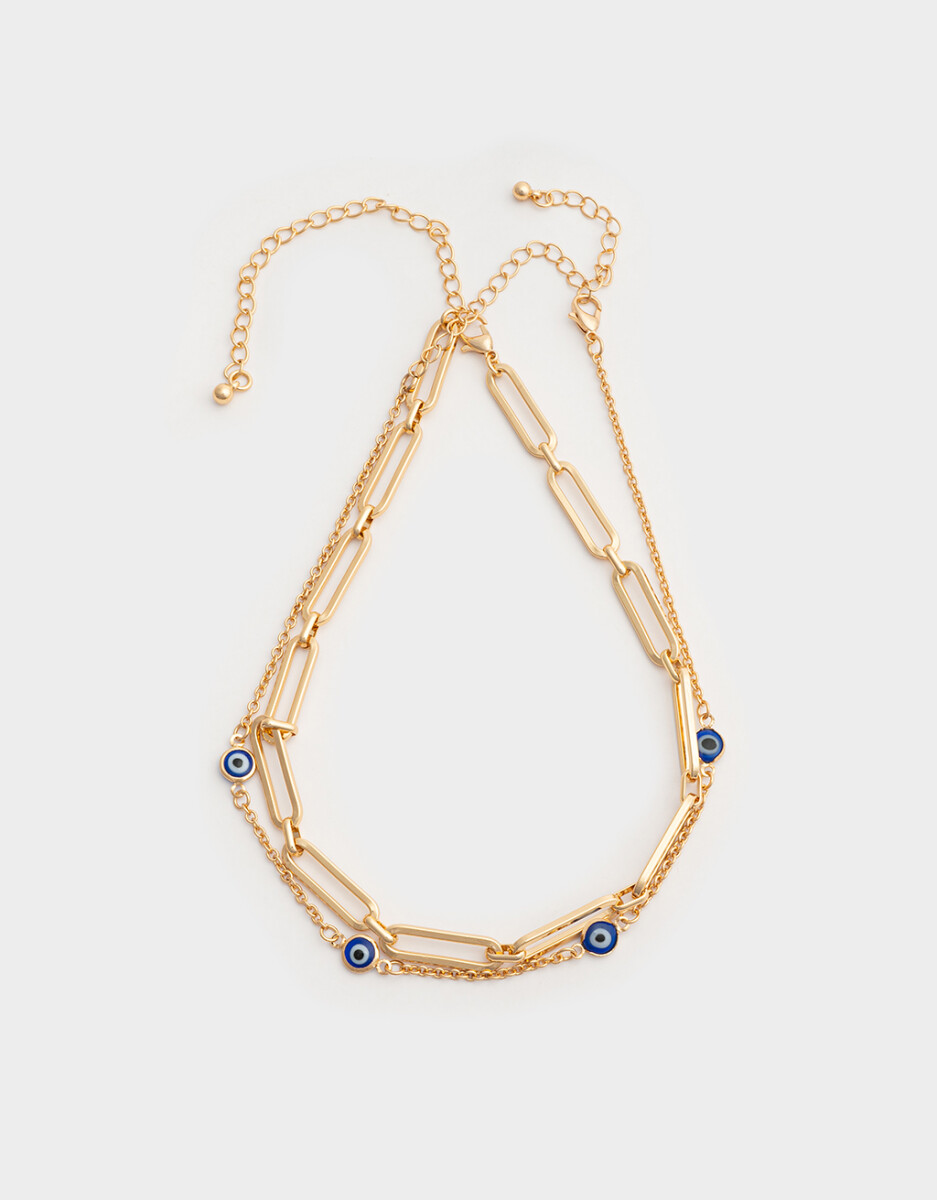 Set De Chokers Bañados En Oro 