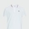Moncler -Remera polo de algodón manga corta Negro Estampado