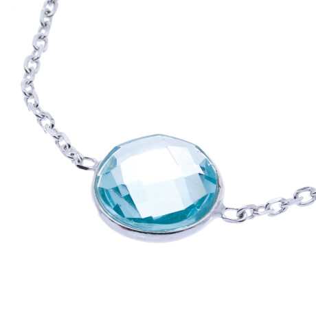 Pulsera de Plata 925 con Topacio celeste Pulsera de Plata 925 con Topacio celeste