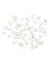 Anillas para riel FIXI 50 uds. blanco Anillas para riel FIXI 50 uds. blanco