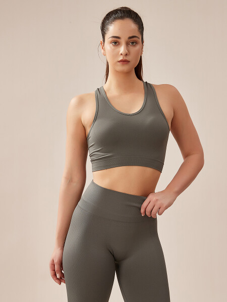 TOP XIMINA GRIS OSCURO
