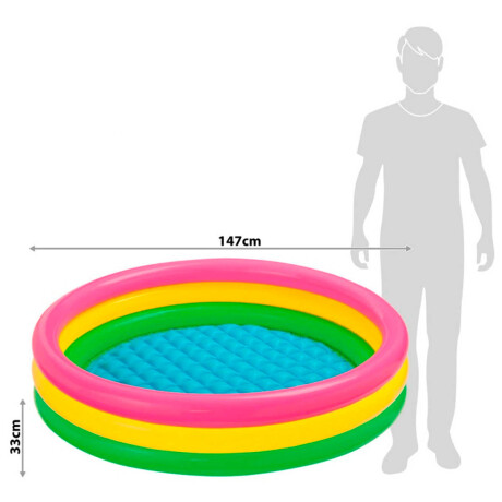Piscina Intex Inflable 3 Aros 275 L Fondo Acolchonado Inx057422