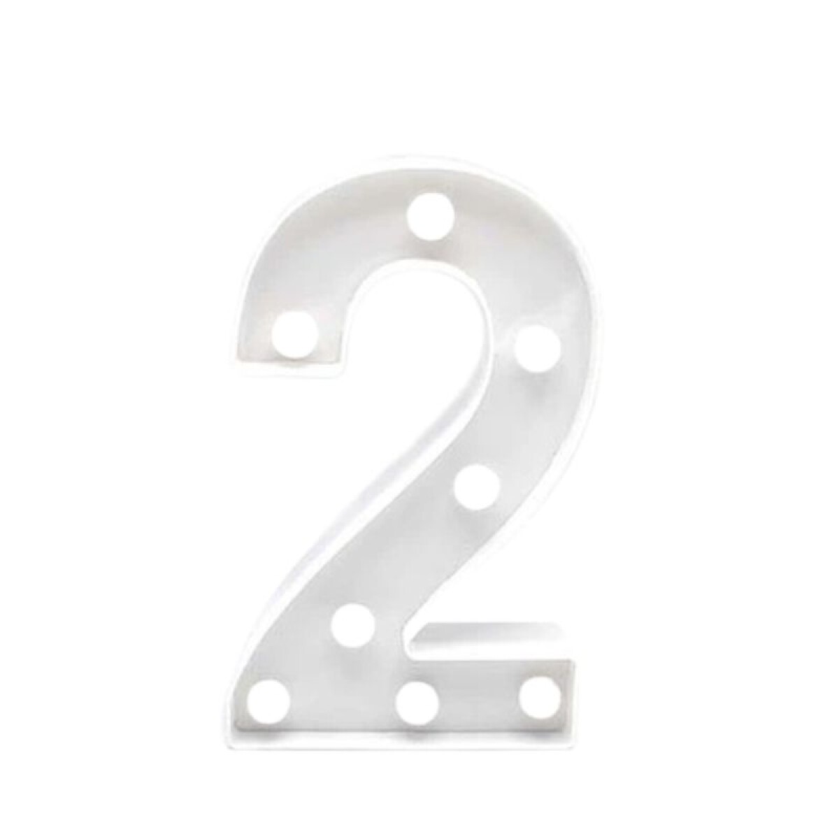Número Blanco 16cm - 2 