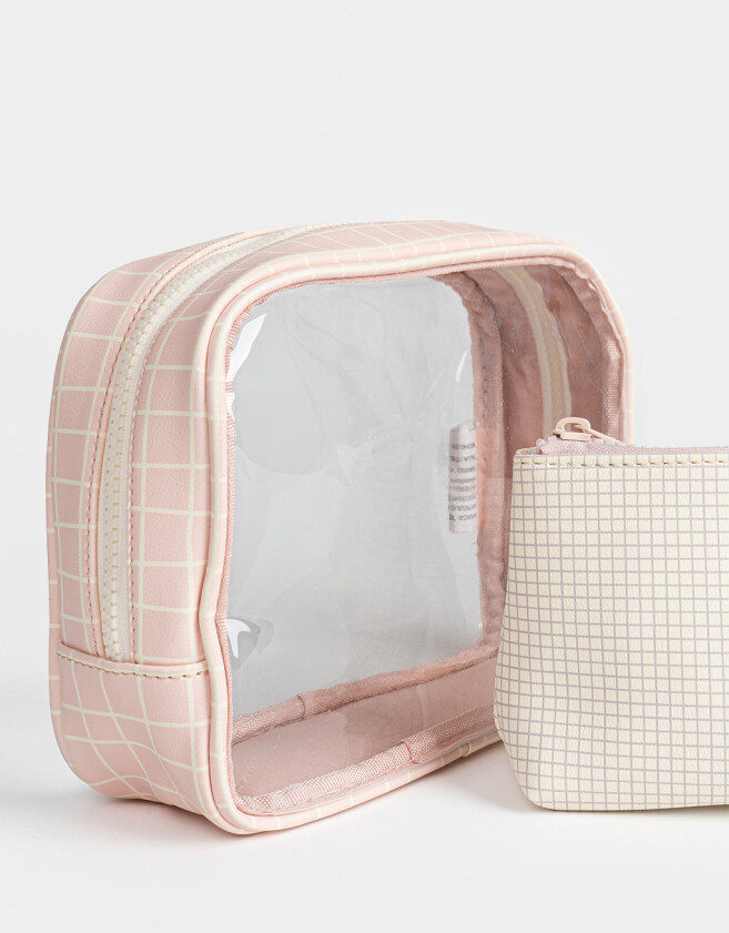 Porta Cosméticos Set De Portacosméticos Rayado - Estampado Rayas