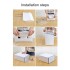 Caja Zapatos Zapatera Transparente Organizador Apilable Color Variante Blanco