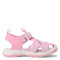 Sandalia de Niño Croco Kids CANU con tiras estampadas Rosado